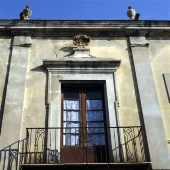 San Gavino, Palazzo Orrù - Particolare della facciata